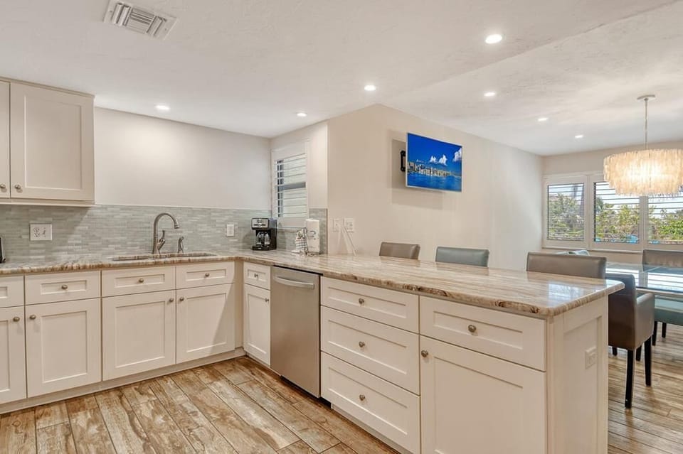 Updated kitchen with granite countertops