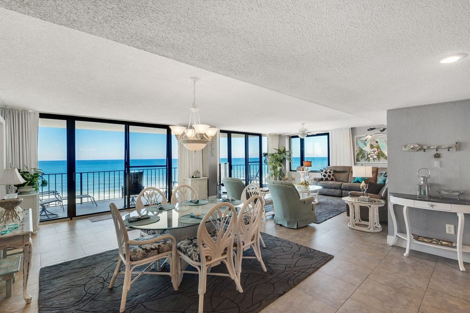 Dining room and living room