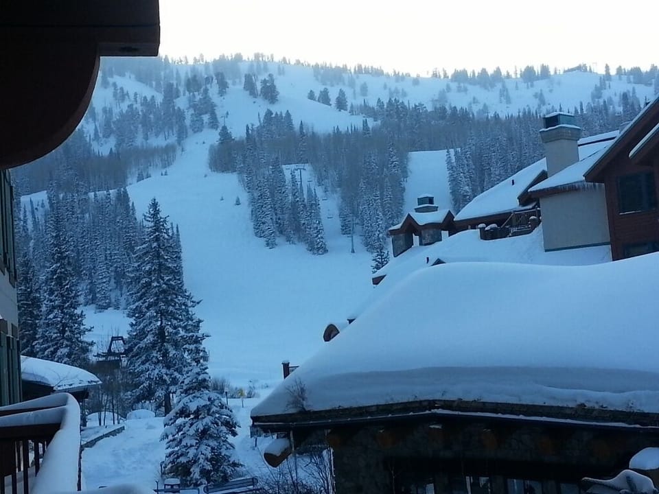 winter deck view