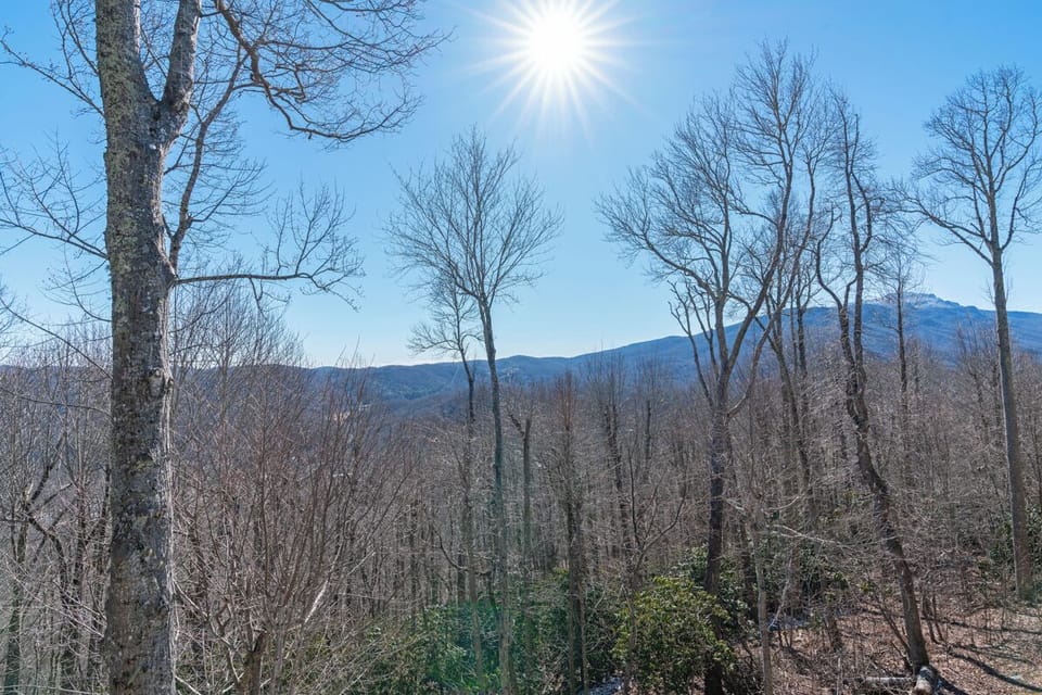 Deck Area--- Winter Mountain View