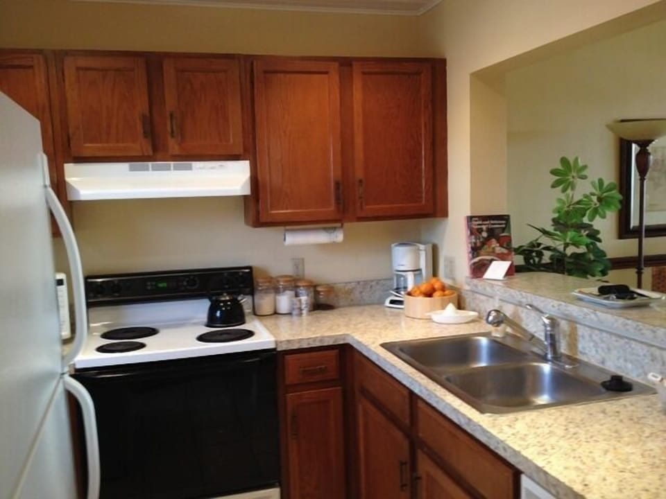Fully-equiped kitchen. 