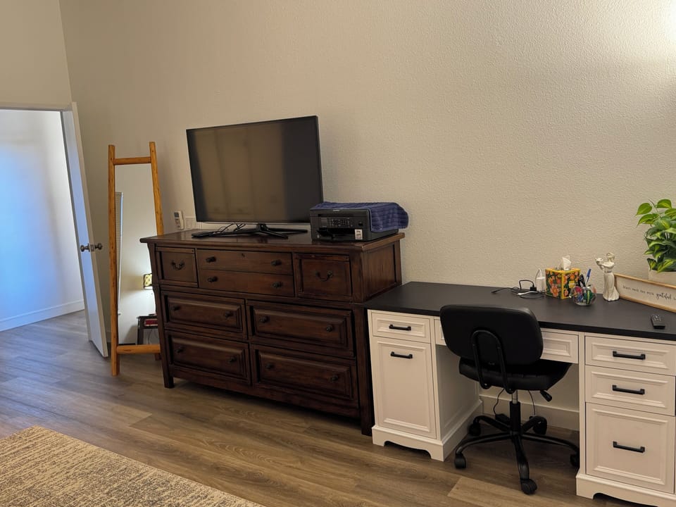 Master bedroom, opposite bed area