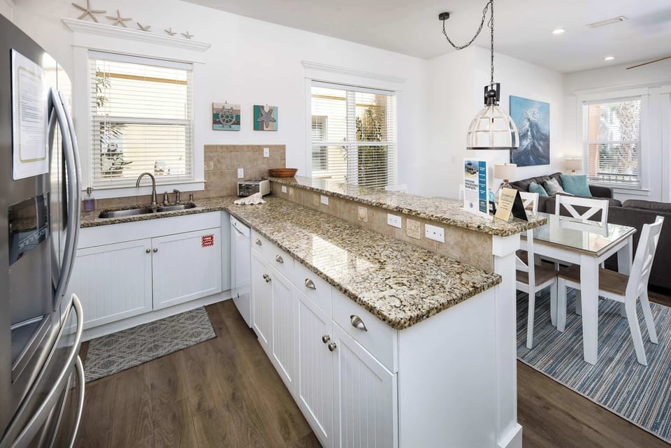 Fully stocked kitchen