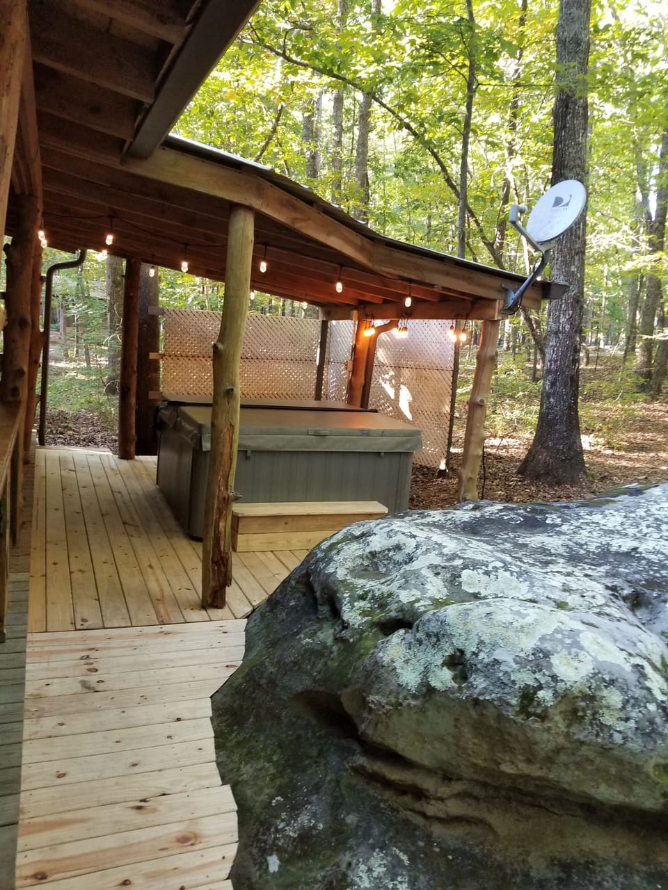 Side Entrance & Hot Tub