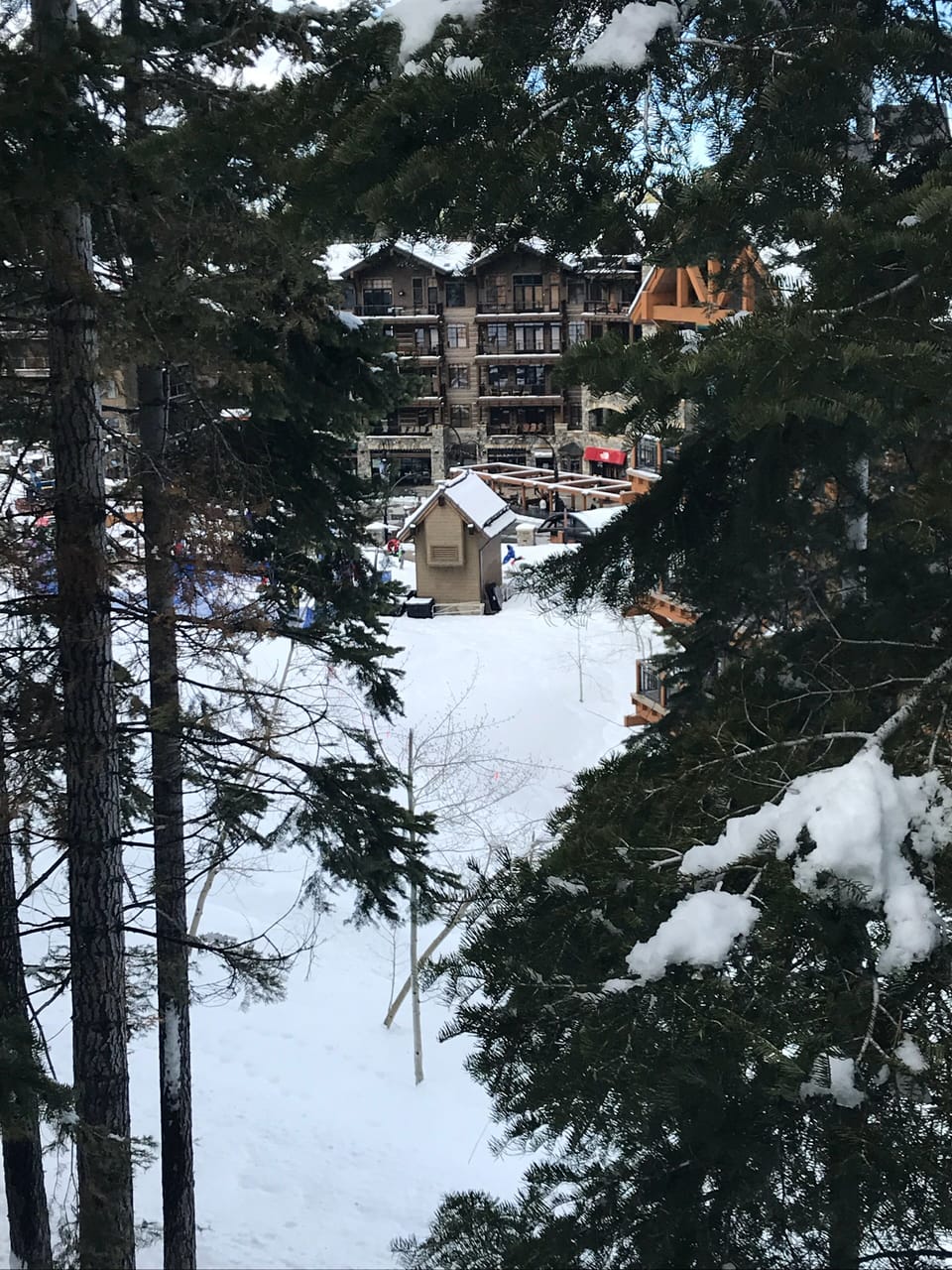  View of the village from the deck 