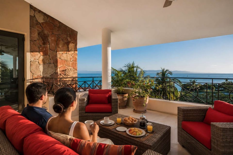 Private terrace with breathtaking Pacific Ocean views