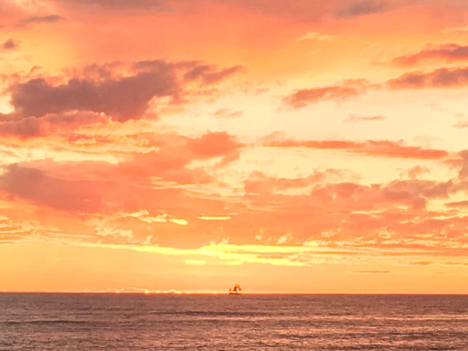 Double Masted Tall Ship at Sunset #STR21-1209