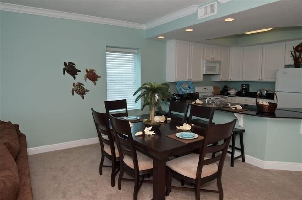 Dining area and kitchen