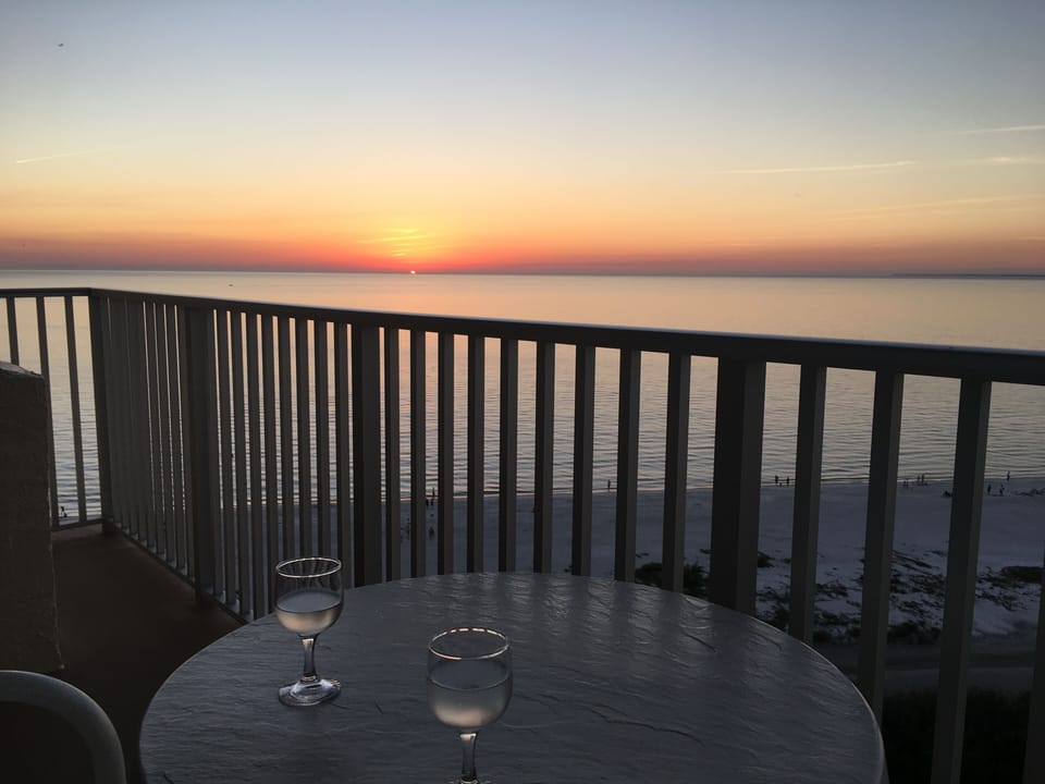 Gorgeous sunsets from the balcony