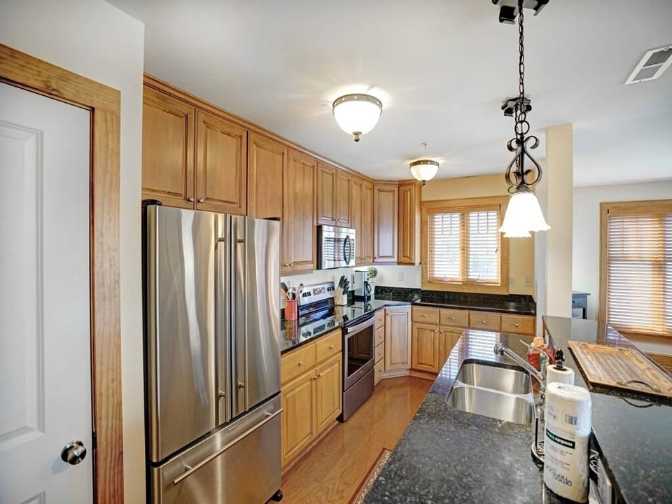 Kitchen---Stainless Steel Appliances and Granite