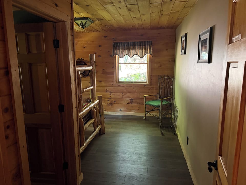 Downstairs bedroom # 1 - with bunk beds (full bottom bunk, twin top bunk) 
