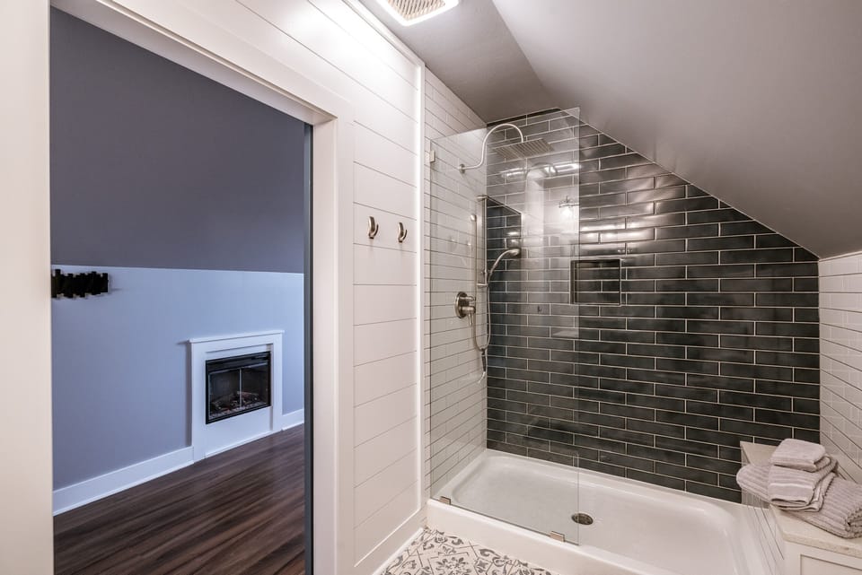 Master suite full bath with exquisite rain shower.