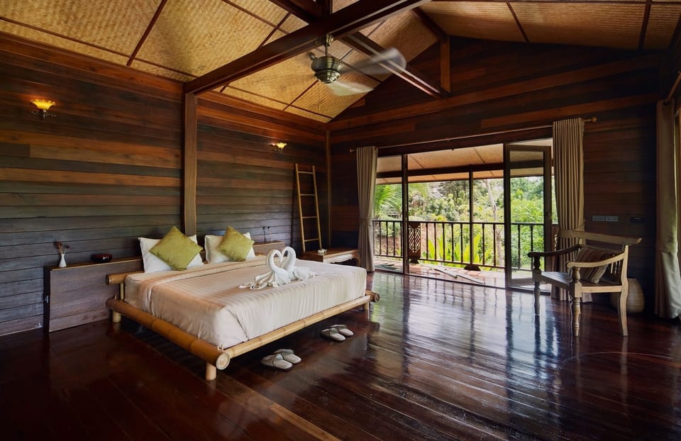 Luxury loft in stilted wooden longhouse