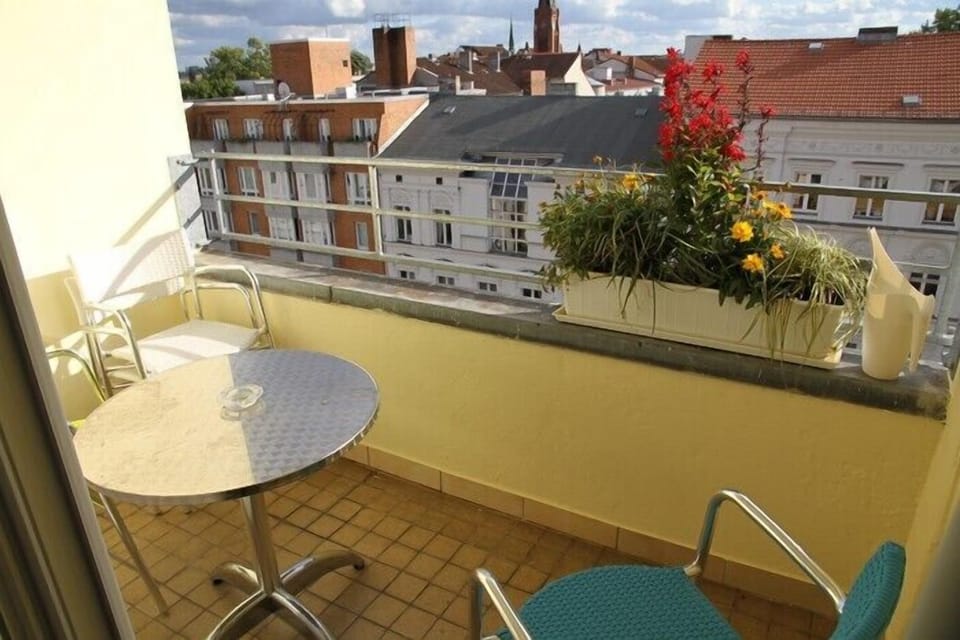 Balcony facing the south