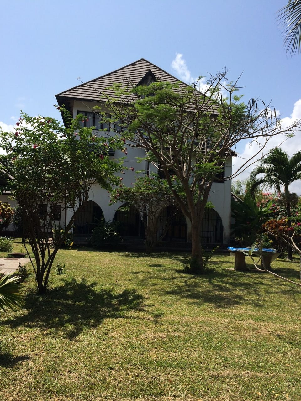 The house facing the beach.