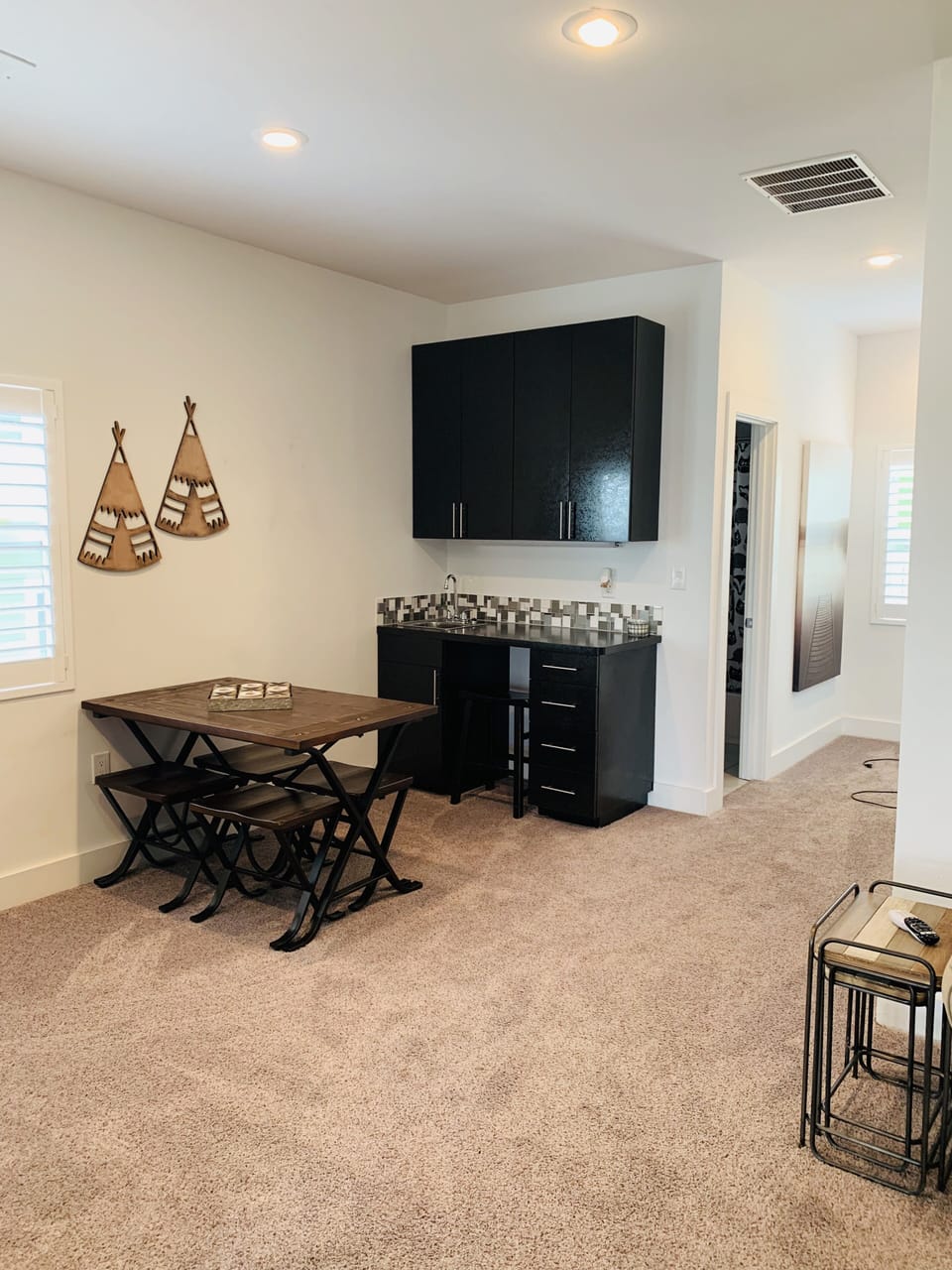 Upstairs TV and game room.