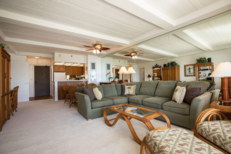 Large L-shaped sofa 
