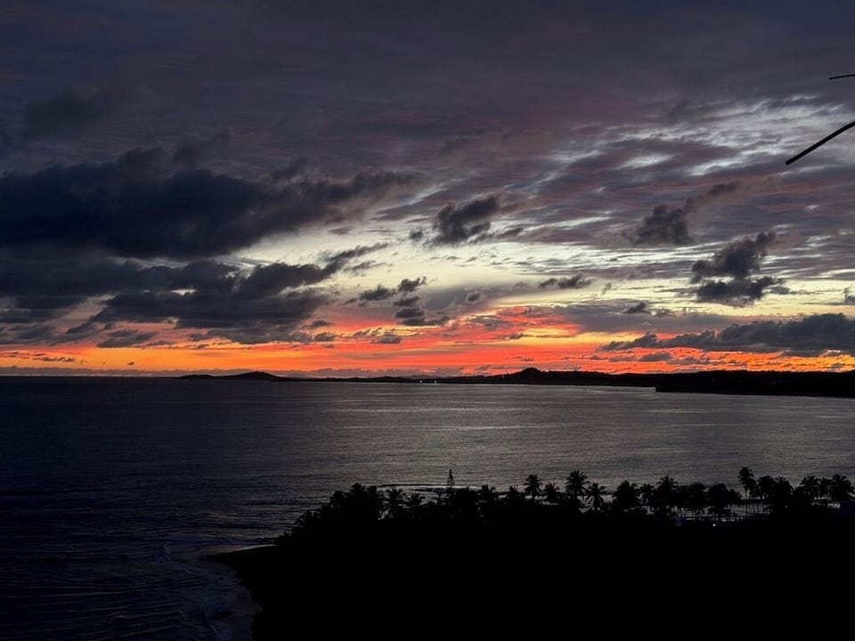 View from the balcony at sunrise on January 1, 2026