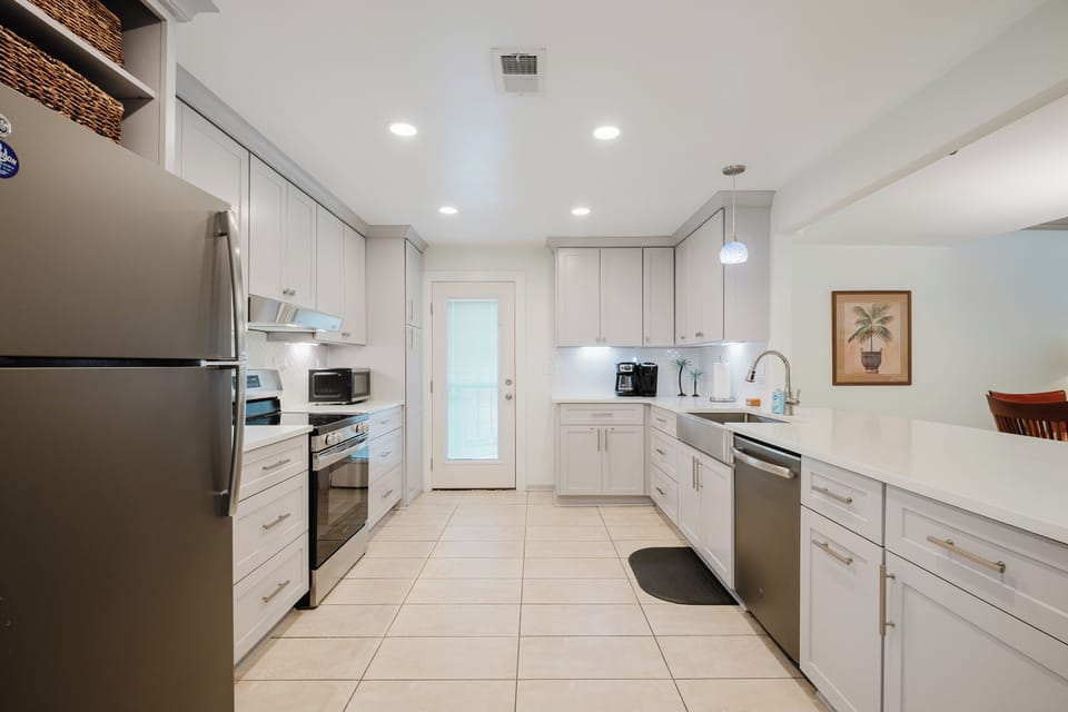 Regular Drip and Keurig Coffee Makers. Our Cabinets have everything for a crowd!