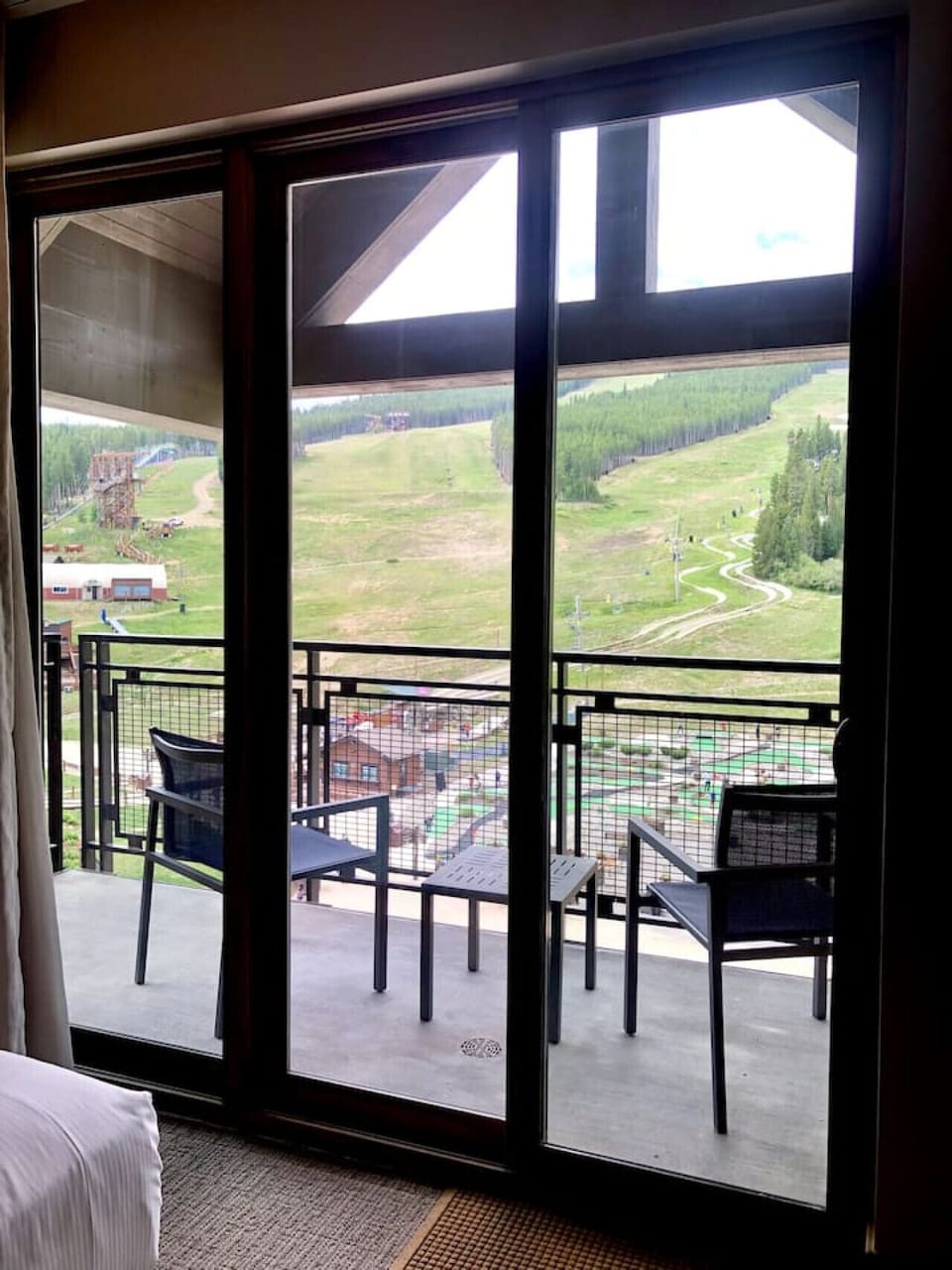 Smaller private balcony in one of the suites