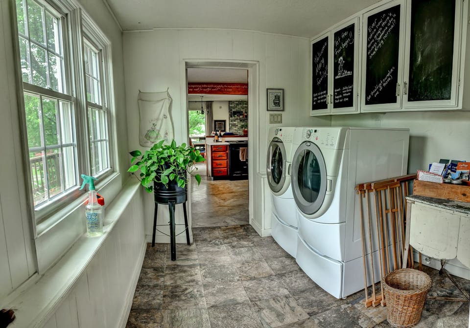 Laundry room leading to the kitchen