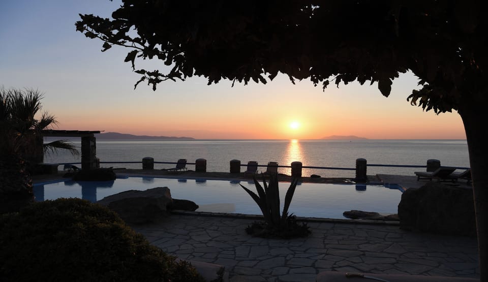 Sunset from the pool