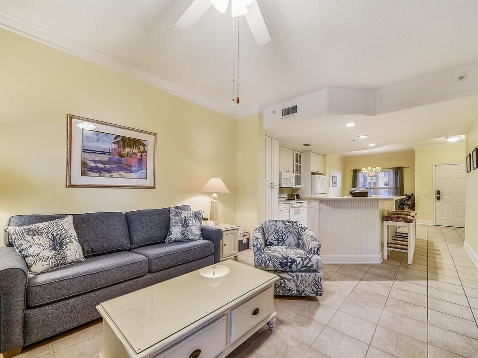 Living Room, Kitchen and Dining Area at 108 North Shore Place
