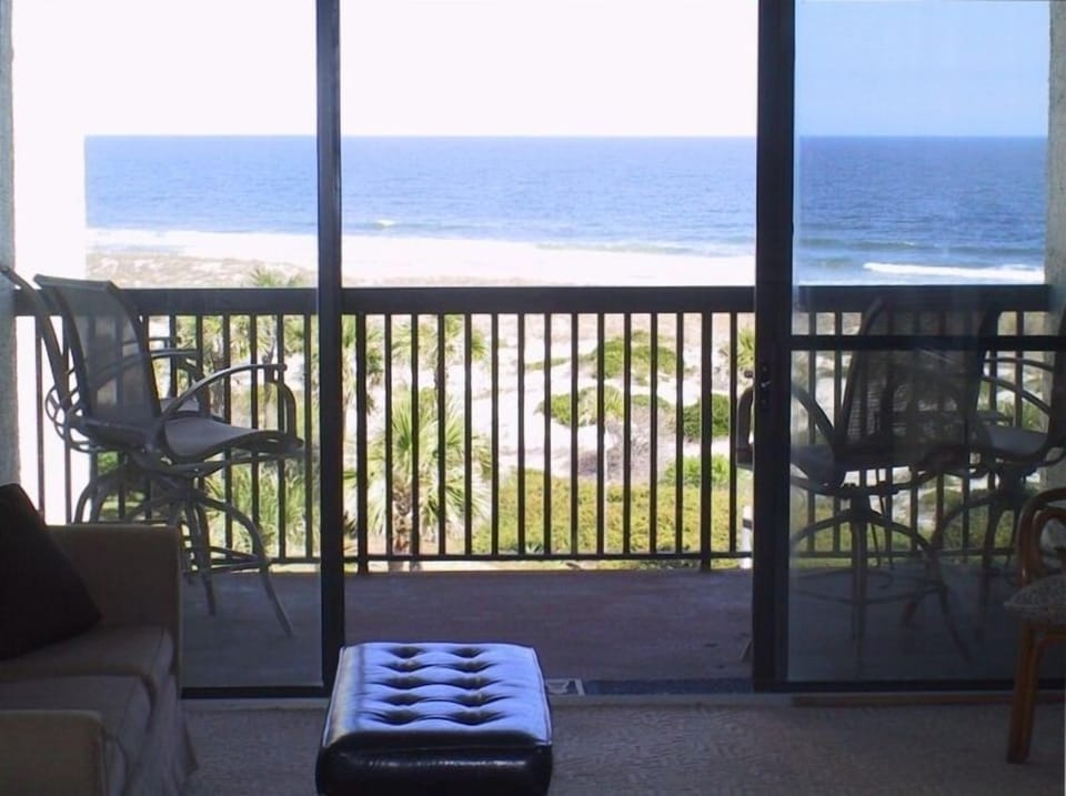 The view from your comfortable chair in the living area.