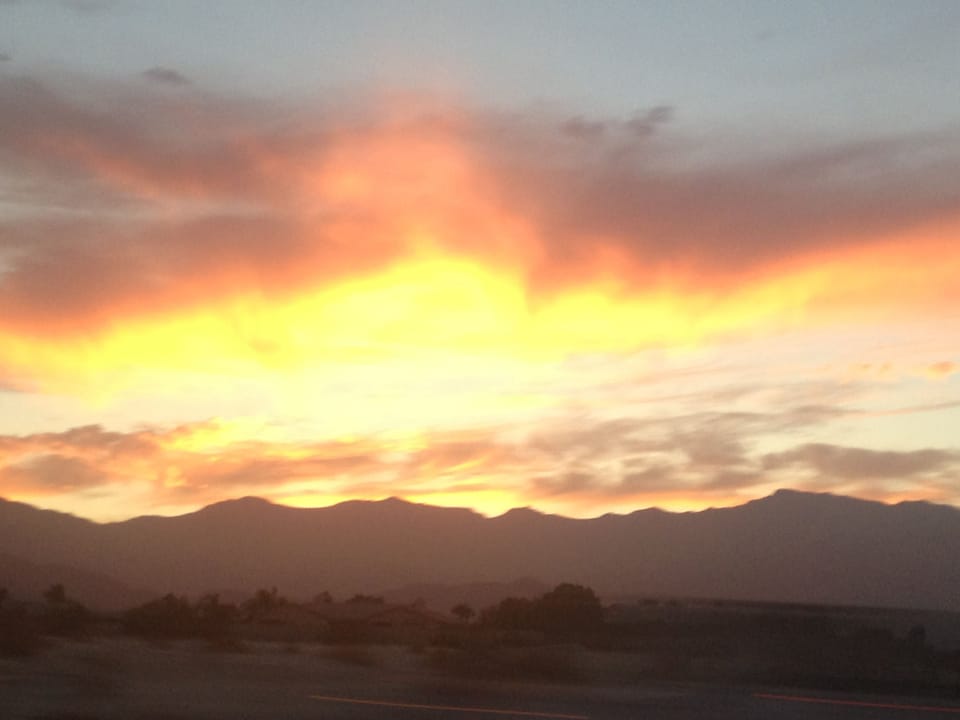 Sunrise from the master suite.