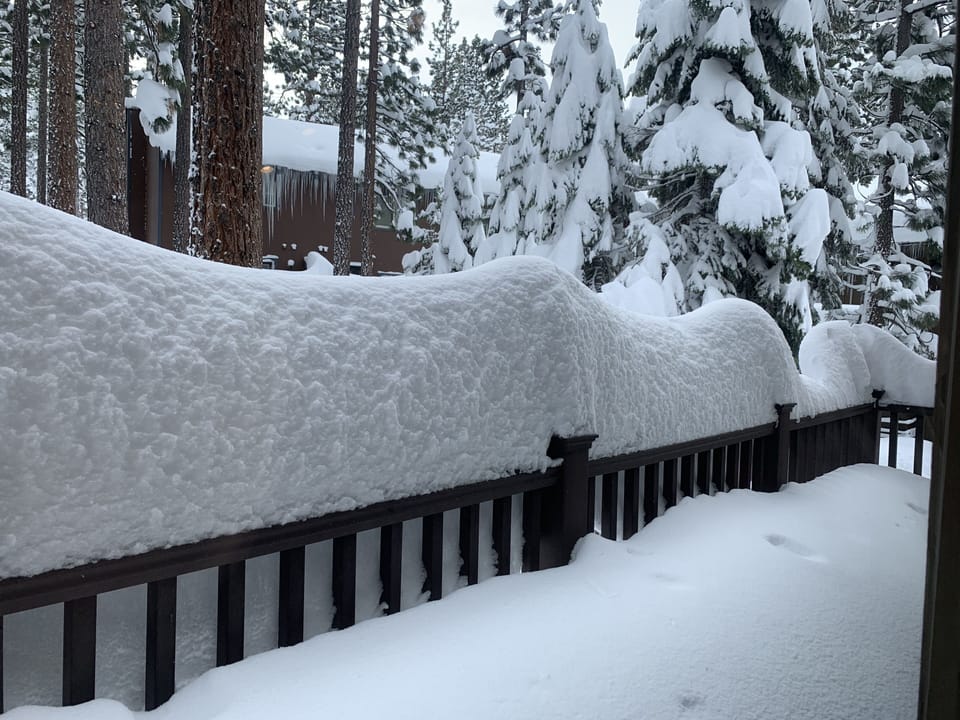 Balcony after a snow storm