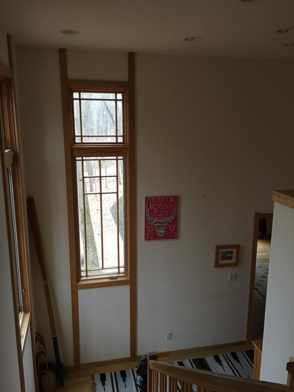 Stairs from 3rd floor down to 2nd floor