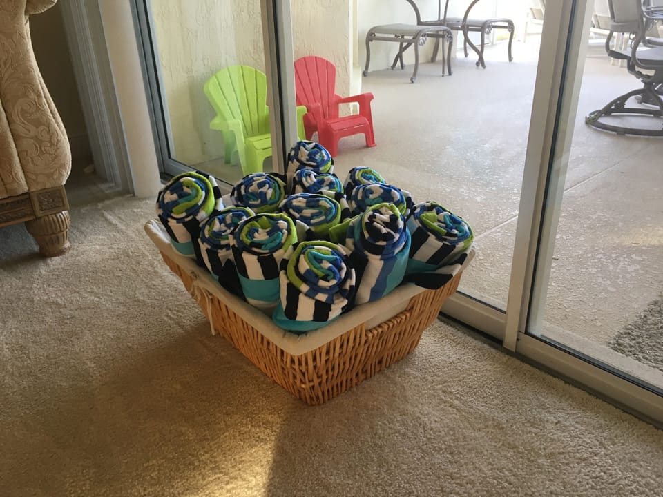 Plenty of towels!