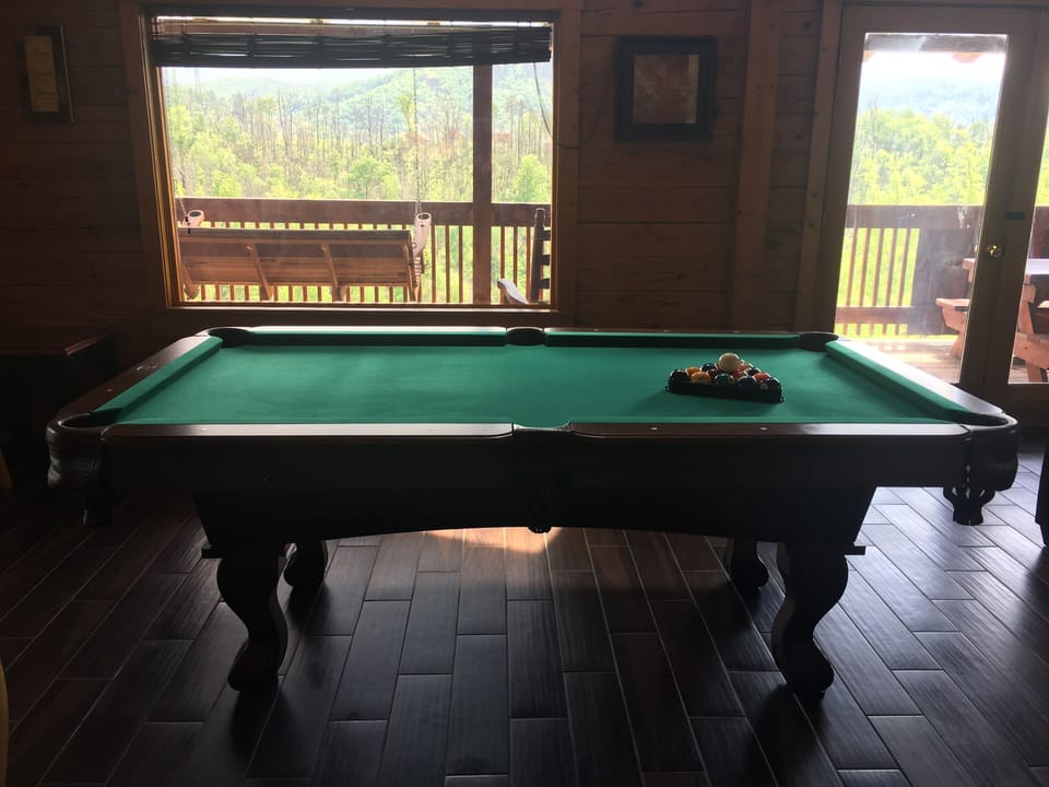 New Pool Table in Great Room.