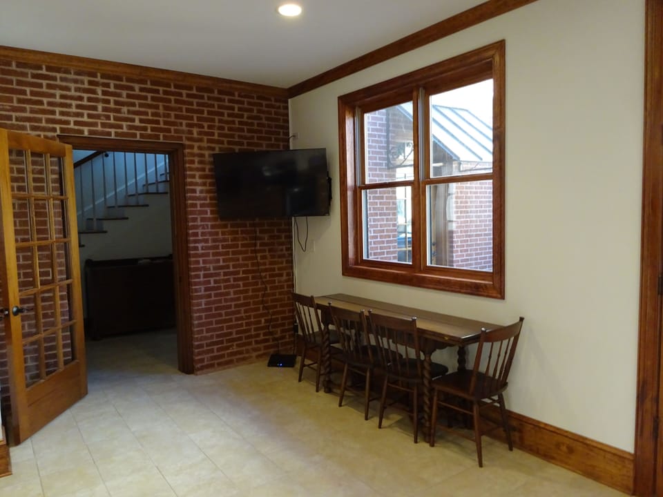 Doorway to house rental from courtyard kitchen