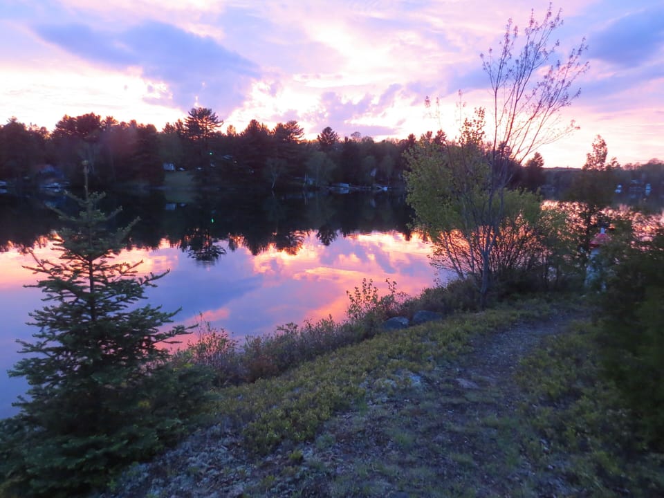 A perfect sunset from the "sunset dock"