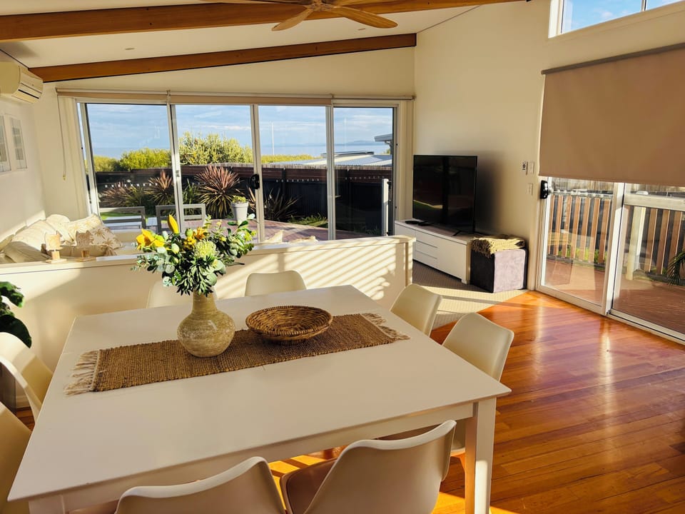 Dining for 8 - through to living area