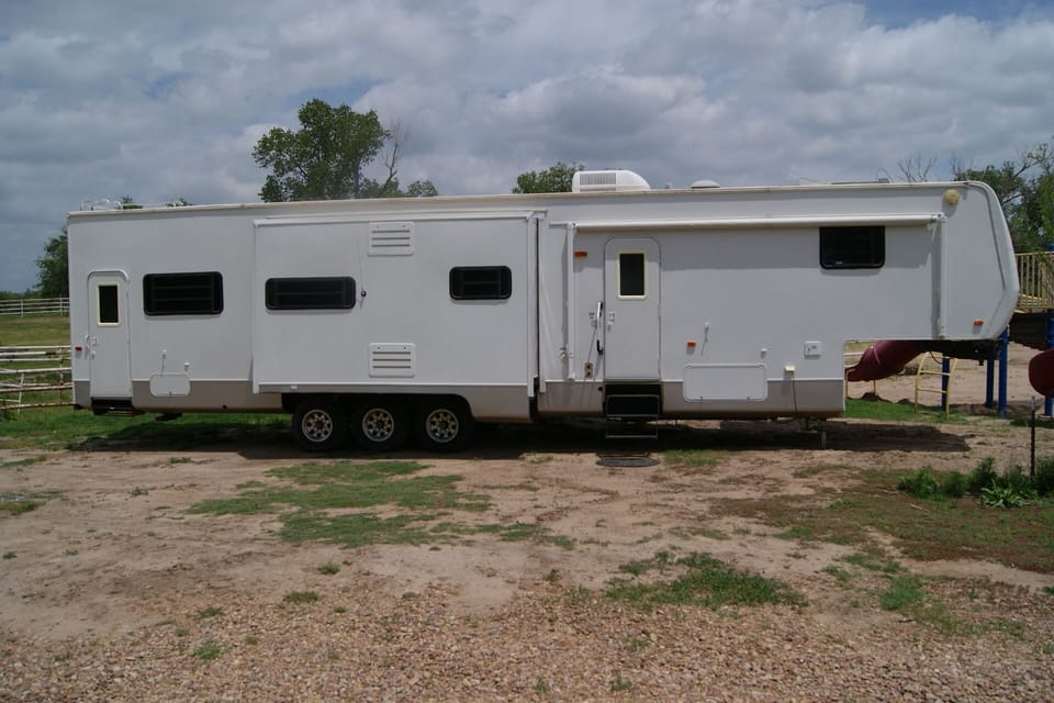 We have a spacious 5th wheel camper if added space is needed.