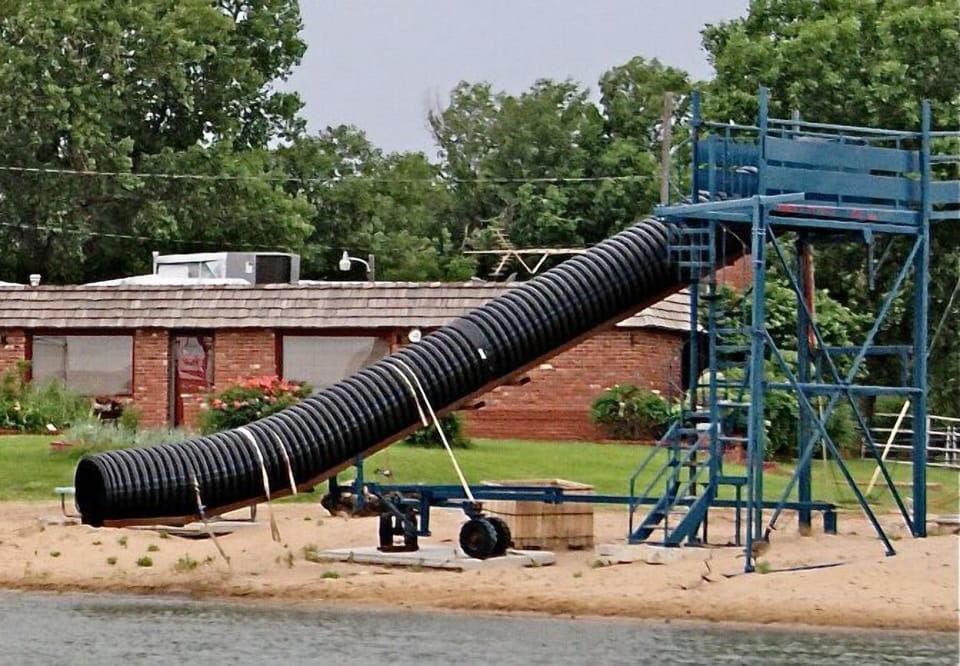 Our 40' water slide is a great hit with everyone that goes on it. You'll love it