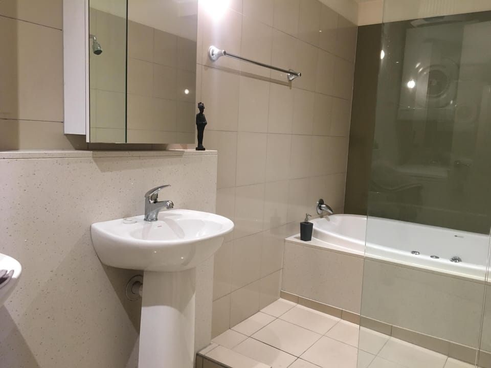 Bathroom with spa bath