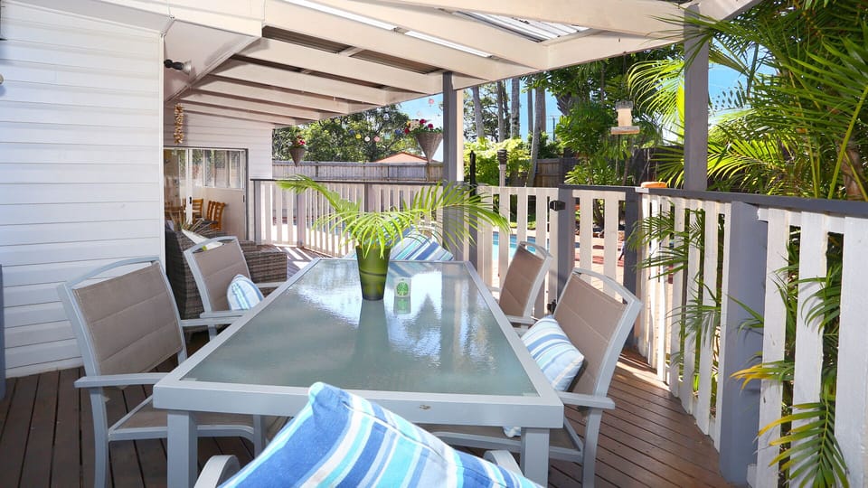 Great undercover Alfresco dining area