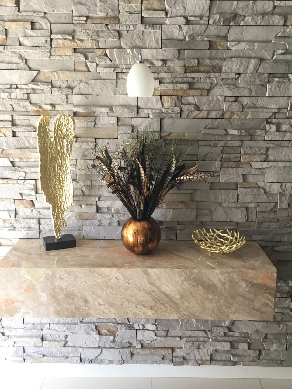 Shelf at front entrance
