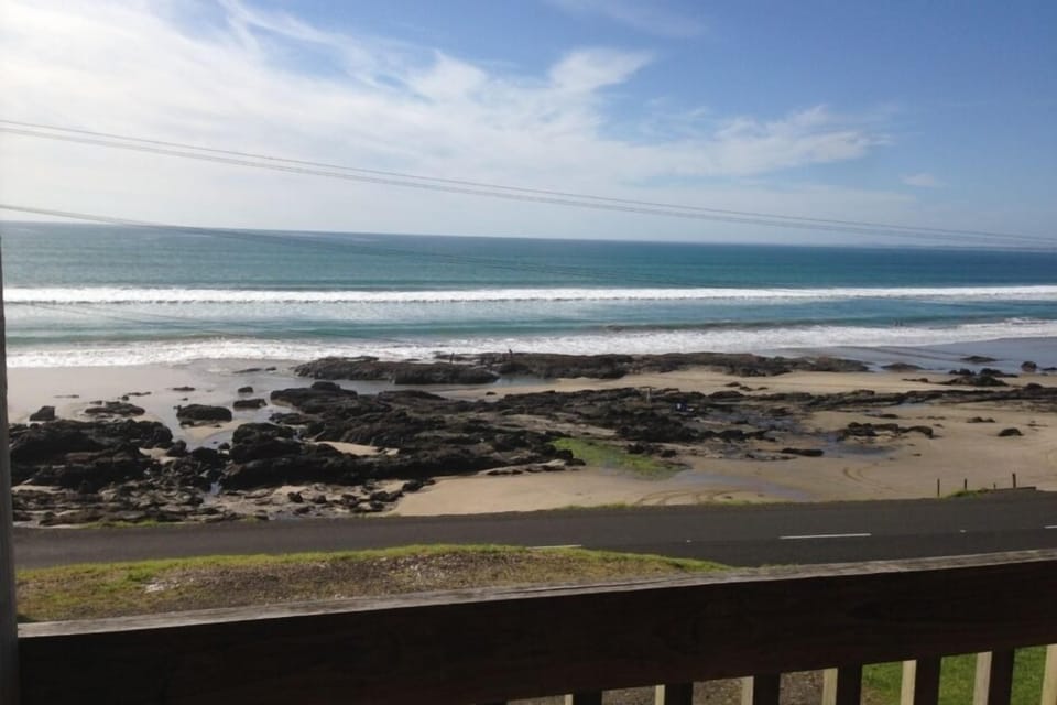 Low tide view from deck