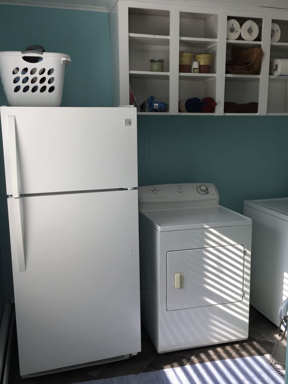 Washer and dryer available.  Second fridge.