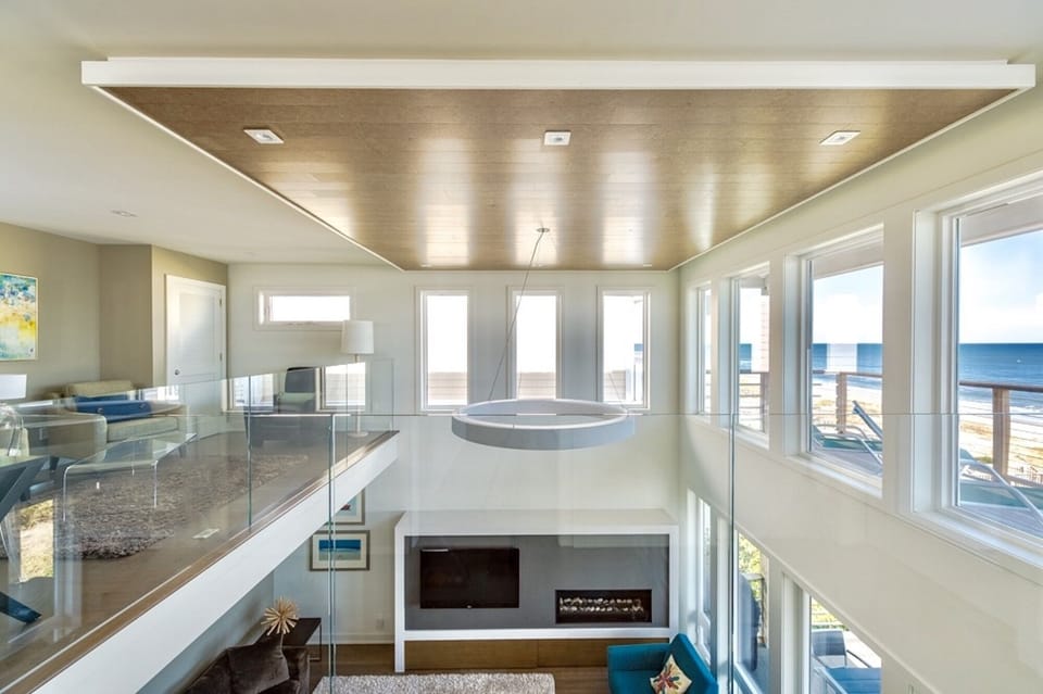 Loft sitting room.  A perfect place to watch the sunrise over the Atlantic.
