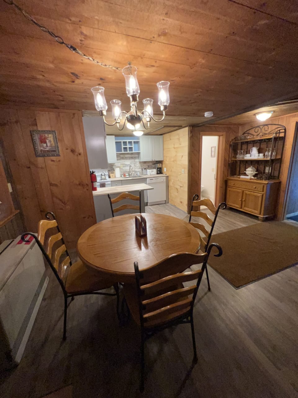 Dining and kitchen area