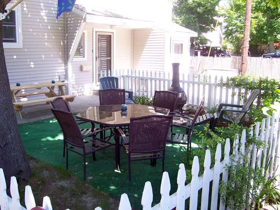 Outside front