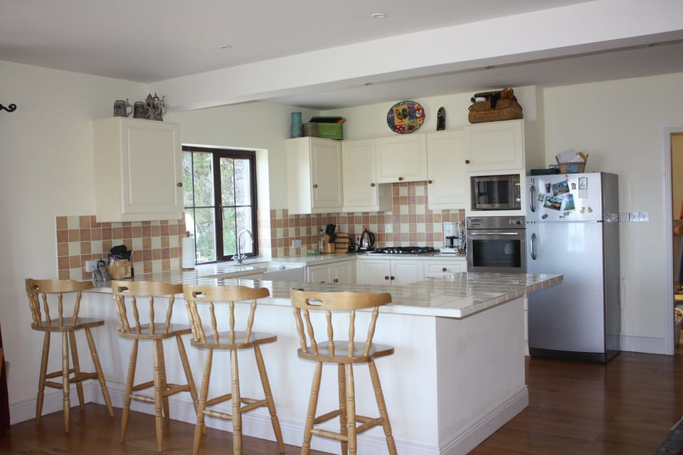 Large Counter seats 4 plus Dining Room table for 6