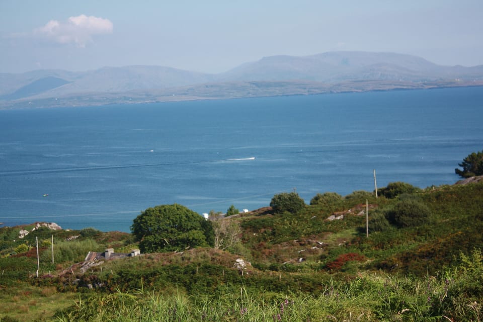View from house across Kenmare Bay to County Cork
