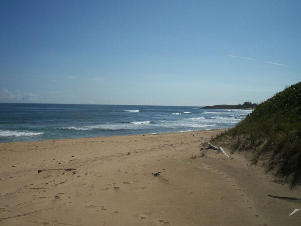 Fusion Beach Villas private beach...see Jobos beach at right: 5-7 minute walk 