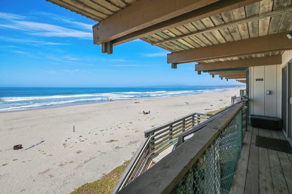 smaller balcony off bedrooms with Beach Access
